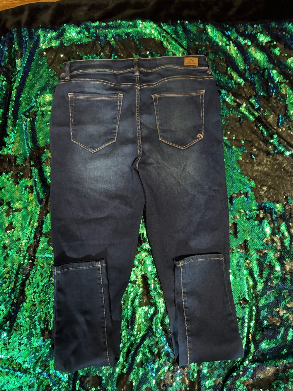 Jordache Dark Blue Women's  Skinny Jeans - Picture 3 of 5